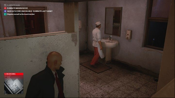 After a while, a cook will enter the bathroom - Hitman 3: Certainty Principle - Chongqing, Mission Stories, solution - End Of An Era - Chongqing - Hitman 3 Guide