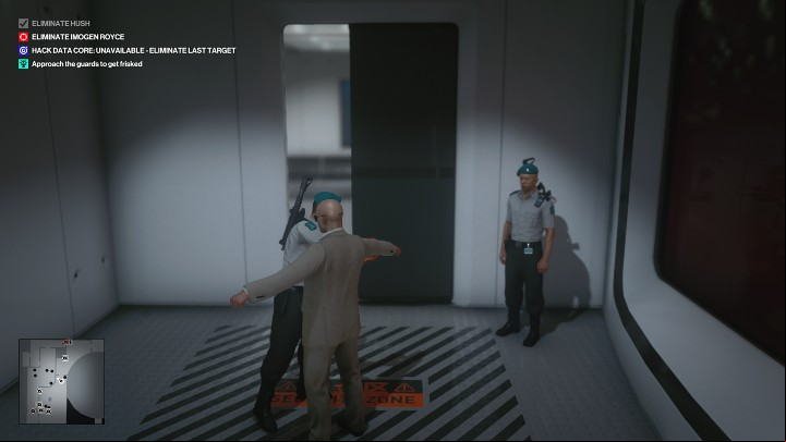 Approach the guards and let them frisk you - Hitman 3: Certainty Principle - Chongqing, Mission Stories, solution - End Of An Era - Chongqing - Hitman 3 Guide