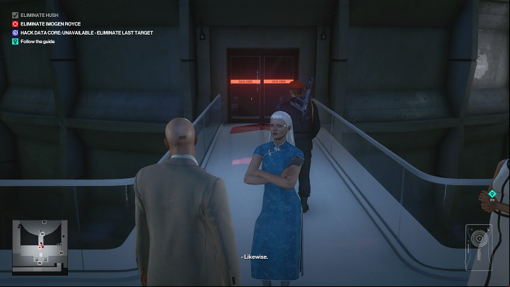 You can now walk over to the guide and continue the tour - Hitman 3: Certainty Principle - Chongqing, Mission Stories, solution - End Of An Era - Chongqing - Hitman 3 Guide