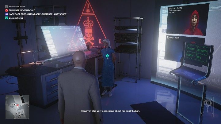 Royce will lead you to the room where she wants to give her presentation (point 10 on the map) - Hitman 3: Certainty Principle - Chongqing, Mission Stories, solution - End Of An Era - Chongqing - Hitman 3 Guide