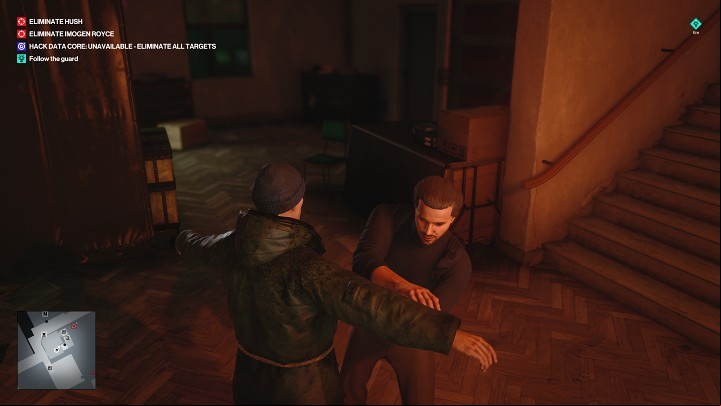 On the first floor you will be greeted by two men - Hitman 3: Impulse Control - Chongqing - Mission Story, walkthrough - End Of An Era - Chongqing - Hitman 3 Guide