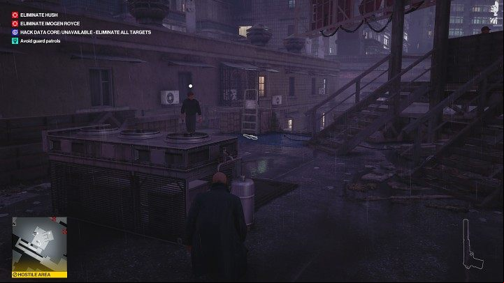 After shooting down all the targets, you must leave the area, but unfortunately, the colleagues of the previously neutralized guard will appear on the spot - Hitman 3: All-Seeing Eyes - Chongqing, Mission Story, walkthrough - End Of An Era - Chongqing - Hitman 3 Guide