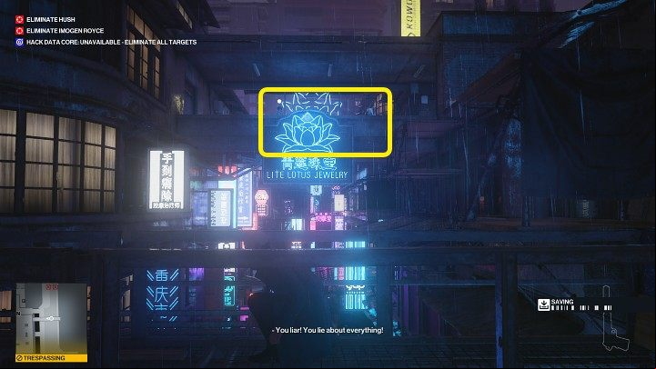 Jump over to the narrow age between two buildings - Hitman 3: All-Seeing Eyes - Chongqing, Mission Story, walkthrough - End Of An Era - Chongqing - Hitman 3 Guide