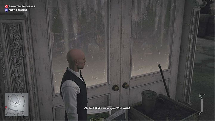 Interesting fact - After fixing the distillation set, you can also leave it and wait for Emma to show up (this will happen after the family meeting in the living room) - Hitman 3: Poison, Dartmoor - how to get it? - Death in the Family - Dartmoor - Hitman 3 Guide