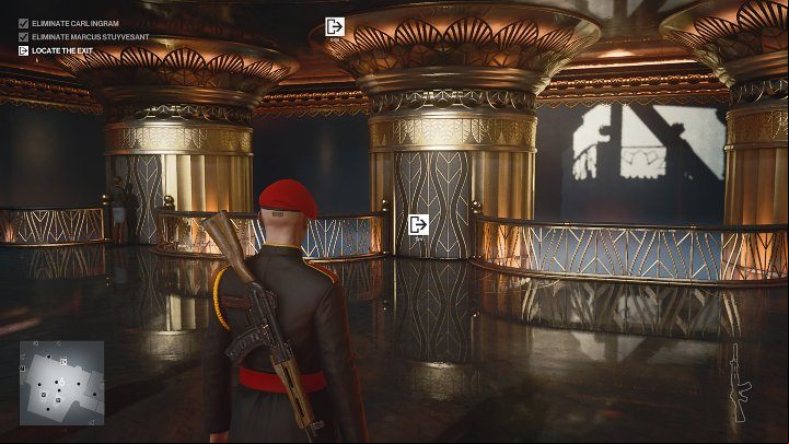 The easiest (and by far the least glamorous) way to leave the map in Dubai is to use the elevator - Hitman 3: Dubai Map (Burj Al-Ghazali) - how to leave? - On Top of the World - Dubai - Hitman 3 Guide