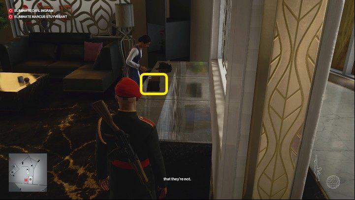 After getting the golf ball, head to the penthouse - Hitman 3: Carl Ingram - how to kill him? Dubai, walkthrough - On Top of the World - Dubai - Hitman 3 Guide