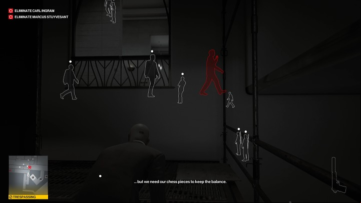 Climb the ladder to the metal footbridge and turn left - Hitman 3: Marcus Stuyvesant - how to kill him? Dubai, walkthrough - On Top of the World - Dubai - Hitman 3 Guide