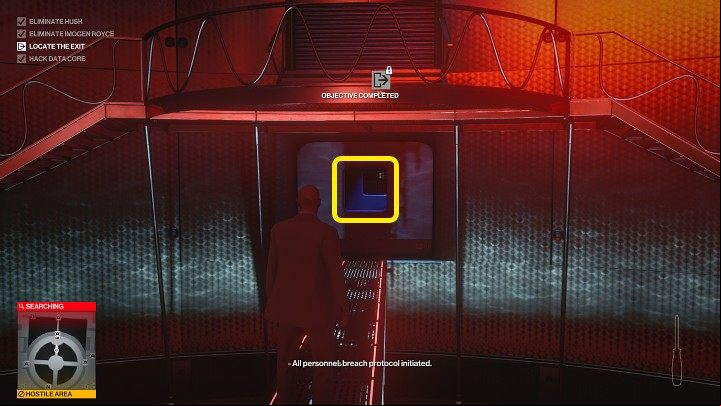 Unfortunately, your presence will be detected and you will have to flee the ICA area - Hitman 3: Data Core - how to hack it? - End Of An Era - Chongqing - Hitman 3 Guide