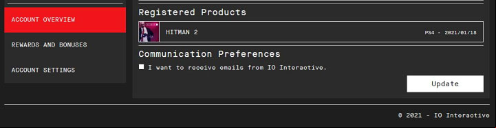 Hitman 2 should appear in the ed Products list in your IOI – the Overview tab - Hitman 3: Transferring progress from Hitman 1 and Hitman 2 - Appendix - Hitman 3 Guide