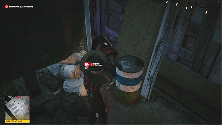 You will find the sword among the trash - Hitman 3: ICA agents - other unique kills - Apex Predator - Berlin - Hitman 3 Guide