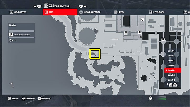 Fortunately, you can easily solve the described problem - south-west from the entrance to the Holle club you can find the key to the radio tower - Hitman 3: Radio tower - how to unlock? - Apex Predator - Berlin - Hitman 3 Guide