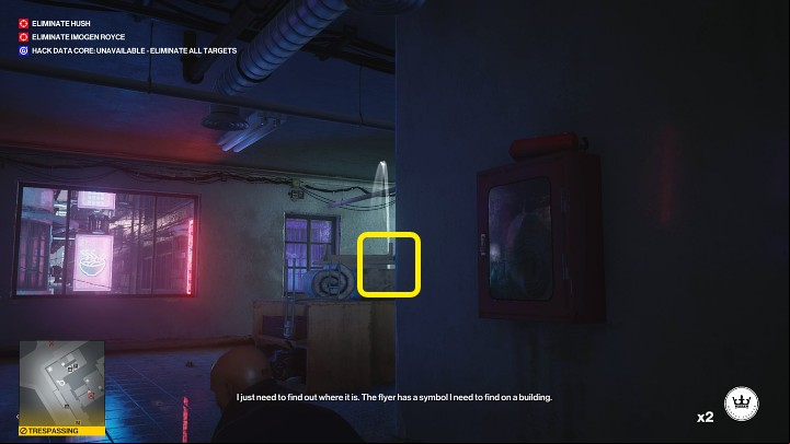 As soon as one of the guards es your position, immediately toss a second coin toward the stairs to distract the other guard - Hitman 3: Poison in Chongqing - where to find it? - End Of An Era - Chongqing - Hitman 3 Guide