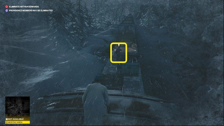 A little further ahead you will encounter one opponent - Hitman 3: Eliminating Arthur Edwards Carpathian Mountains, walkthrough - Untouchable - Carpathian Mountains - Hitman 3 Guide