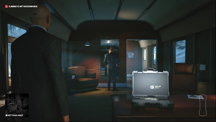 Go through several compartments and meet with Arthur Edwards - Hitman 3: Eliminating Arthur Edwards Carpathian Mountains, walkthrough - Untouchable - Carpathian Mountains - Hitman 3 Guide