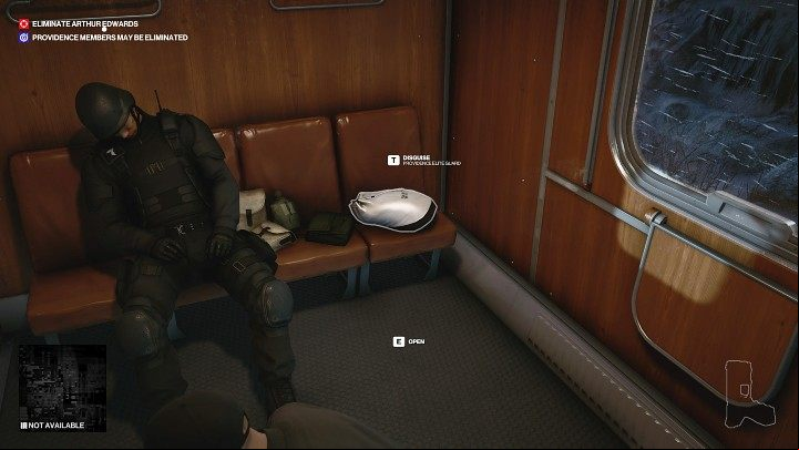 You can get the Elite Guard outfit without engaging in any combat, in the compartment with the sleeping guard, which is located just behind the bar compartment - Hitman 3: Carpathian Mountains - Best disguises - Untouchable - Carpathian Mountains - Hitman 3 Guide