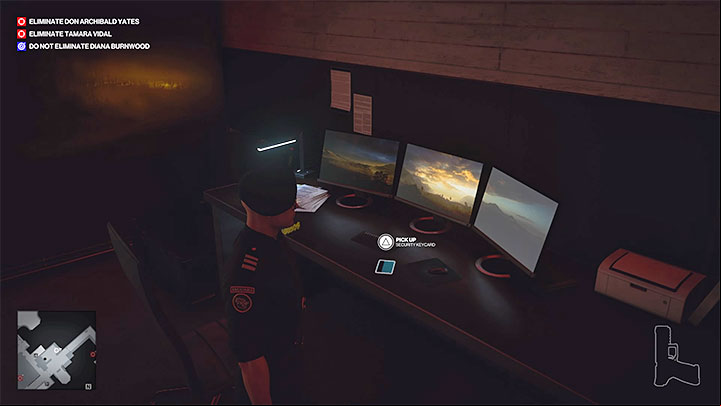 Additional hint - You can also find a Security Keycard in the security room - Hitman 3: Surveillance cameras - where to sabotage it? - The Farewell - Mendoza - Hitman 3 Guide