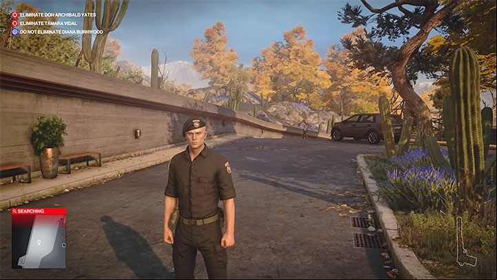 The mercenary disguise is the best one in this mission - Hitman 3: Mendoza - best disguises - The Farewell - Mendoza - Hitman 3 Guide