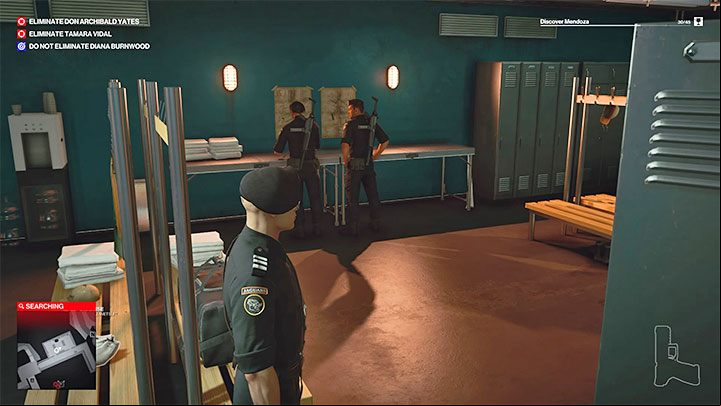 You can also find a mercenary disguise, and for that, you have to visit the armory room on level 2 (point 39 on the map), near the eastern path at the back of the villa - Hitman 3: Mendoza - best disguises - The Farewell - Mendoza - Hitman 3 Guide