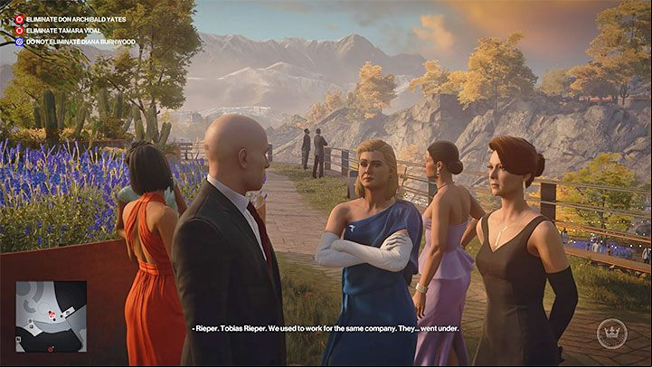 This assassination method is very impractical as in the final part it involves an exchange of fire - Hitman 3: How to kill Tamara Vidal? Mendoza, walkthrough, guide - The Farewell - Mendoza - Hitman 3 Guide