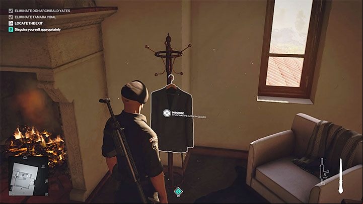 An important limitation of this exit is that Agent 47 must wear an outfit appropriate for dancing - Hitman 3: Mendoza map - how to leave? - The Farewell - Mendoza - Hitman 3 Guide