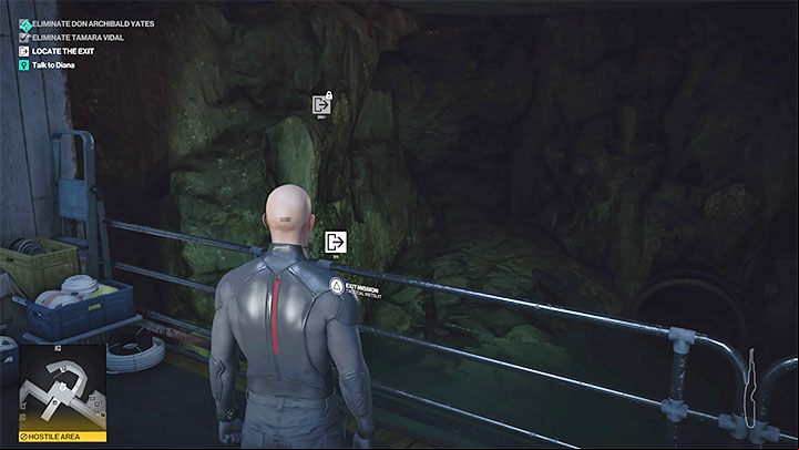 This exit is located in a secret tunnel under the villa (point 39 on the map) - Hitman 3: Mendoza map - how to leave? - The Farewell - Mendoza - Hitman 3 Guide