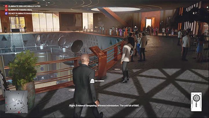 The code plate is next to the reception desk (point 34 on the map) - Hitman 3: Where to scan the QR codes in Mendoza? - The Farewell - Mendoza - Hitman 3 Guide