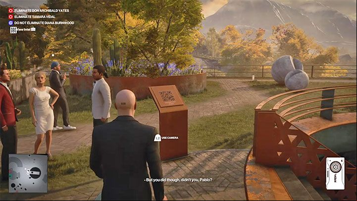 The code plate is on the patio - in asado on level 3 (point 41 on the map) - Hitman 3: Where to scan the QR codes in Mendoza? - The Farewell - Mendoza - Hitman 3 Guide