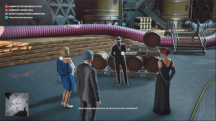 Unfortunately, Tamara does not show up in the production room by default - Hitman 3: How to unlock the Ripe for the Picking trophy/achievement? - Trophy Guide - Hitman 3 Guide