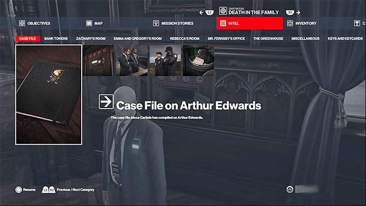 An additional mandatory objective is to obtain Case File on Arthur Edwards - Hitman 3: Death in the Family, Dartmoor - map, mission information - Death in the Family - Dartmoor - Hitman 3 Guide