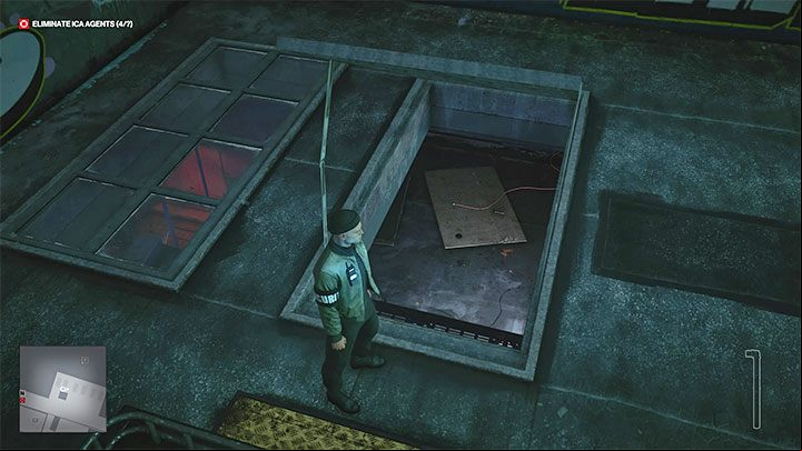 Shortcut 2 - Ladder to the rooftop of the Holle Club (Shortcut: Skylight Ladder) - Hitman 3: Apex Predator, Berlin - map, mission information - Apex Predator - Berlin - Hitman 3 Guide