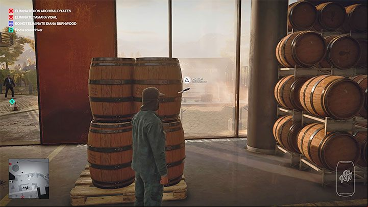 You can find both of these "goodies" directly in your vicinity - Hitman 3: Over the Top - Mendoza, walkthrough, mission story - The Farewell - Mendoza - Hitman 3 Guide