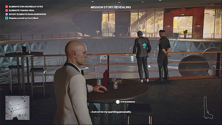 You can start the mission without a disguise - Hitman 3: The Tour - Mendoza, walkthrough, mission story - The Farewell - Mendoza - Hitman 3 Guide