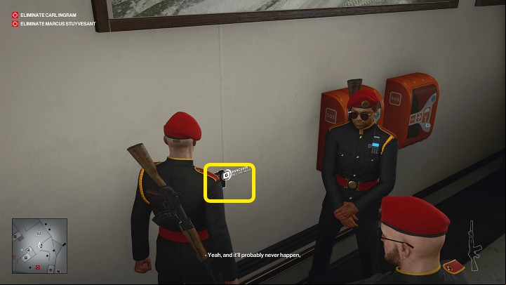 The second one is on the first floor, in the corridor next to the main entrance - two guards stand by it - Hitman 3: Keep Your Eyes Peeled - how to unlock this trophy/achievement? - Trophy Guide - Hitman 3 Guide