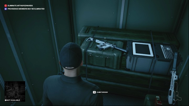 On the crates on the left, you will find two required weapons: a tactical shotgun and an SMG - Hitman 3: Bullet Train - how to unlock this trophy/achievement? - Trophy Guide - Hitman 3 Guide