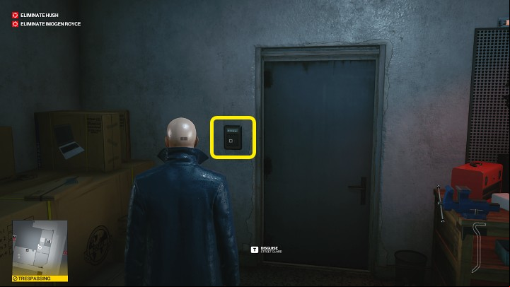 In the staff room of the Arcade, you will find one locked door that leads to the stairwell of the homeless shelter - Hitman 3: List of all the codes to safes and electronic locks - Basics - Hitman 3 Guide