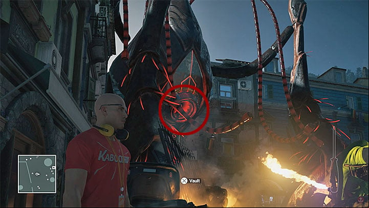 If you have been following the plan, Dino Bosco will be launched into the teeth of the robot (the above screenshot) and cut into shreds - Murdering Dino Bosco | Sapienza: The Icon - Summer Episode - Sapienza: The Icon - Hitman Game Guide