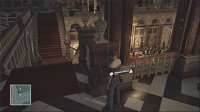 There are many chandeliers that can be dropped on people in the palace, but selecting the best one isnt such an easy task - Murdering Viktor Novikov | Paris: The Showstopper - Paris: The Showstopper - Hitman Game Guide