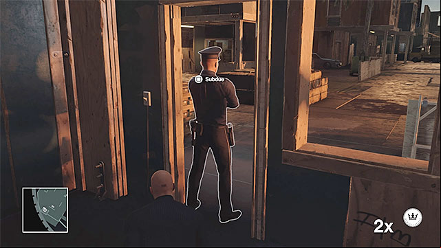 It is easiest to stun the guard from the gatehouse near the starting area - Disguises and important items | Freeform Training - Freeform Training - Hitman Game Guide