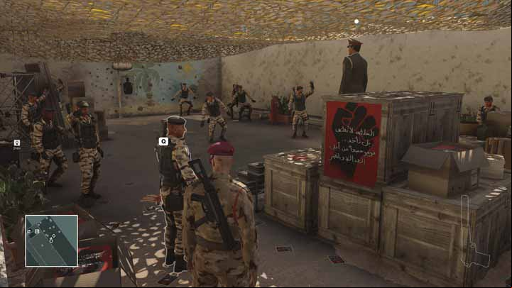 Now you need only to shoot general Zaydan - you should do it from a safe distance. - Murdering Reza Zaydan | Marrakesh - Marrakesh: A Gilded Cage - Hitman Game Guide