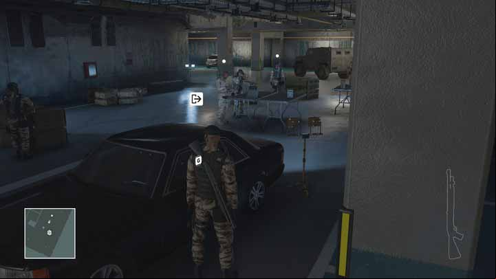 The consulate employees car is parked in the consulates basement. - Leaving the mission area | Marrakesh - Marrakesh: A Gilded Cage - Hitman Game Guide