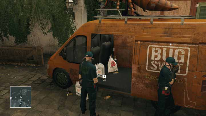 Pick up the insecticide only when wearing the exterminator disguise. - Murdering Jordan Cross | Bangkok - Bangkok: Club 27 - Hitman Game Guide