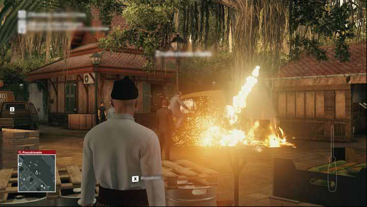 Sparks caused by the old engine will ignite the pool of fuel and result in a spectacular explosion. - Murdering Ken Morgan | Bangkok - Bangkok: Club 27 - Hitman Game Guide