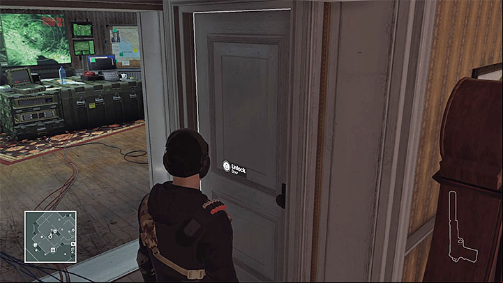 The door will lead you to the basement - Murdering Ezra Berg | Colorado - Colorado: Freedom Fighters - Hitman Game Guide