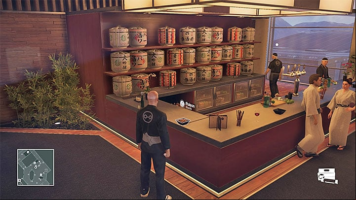 The place where you can poison the directors meal - Disguises | Hokkaido - Hokkaido: Situs Inversus - Hitman Game Guide