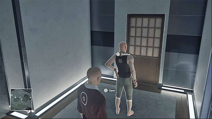 The instructor can be attacked, i.e. in the garage or in a small room next to the sauna - Disguises | Hokkaido - Hokkaido: Situs Inversus - Hitman Game Guide
