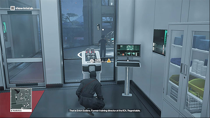 Sneak to the stem cell pump and refill the container - Murdering both targets without changing your outfit | Hokkaido - Hokkaido: Situs Inversus - Hitman Game Guide
