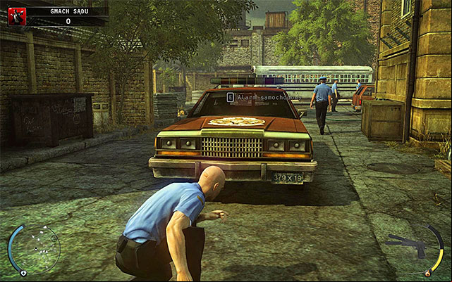 A parking lot located at the back of the courthouse is inaccessible - Courthouse - Exploring the courthouse | 15: Skurkys Law - 15: Skurkys Law - Hitman: Absolution Game Guide