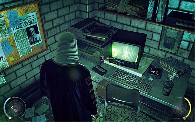 The ultimate goal of your walk is a room adjacent to two empty cells - Holding cells | 15: Skurkys Law - 15: Skurkys Law - Hitman: Absolution Game Guide