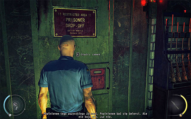 In order to exit this location you have to unlock the door shown on the above screen - Holding cells | 15: Skurkys Law - 15: Skurkys Law - Hitman: Absolution Game Guide