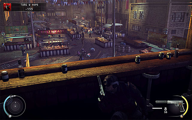 When you run out of sniper rifle ammo, it would be good to return to the place where youve killed the sniper and continue shooting using one of assault rifles - Hope Fair | 16: Operation Sledgehammer - 16: Operation Sledgehammer - Hitman: Absolution Game Guide
